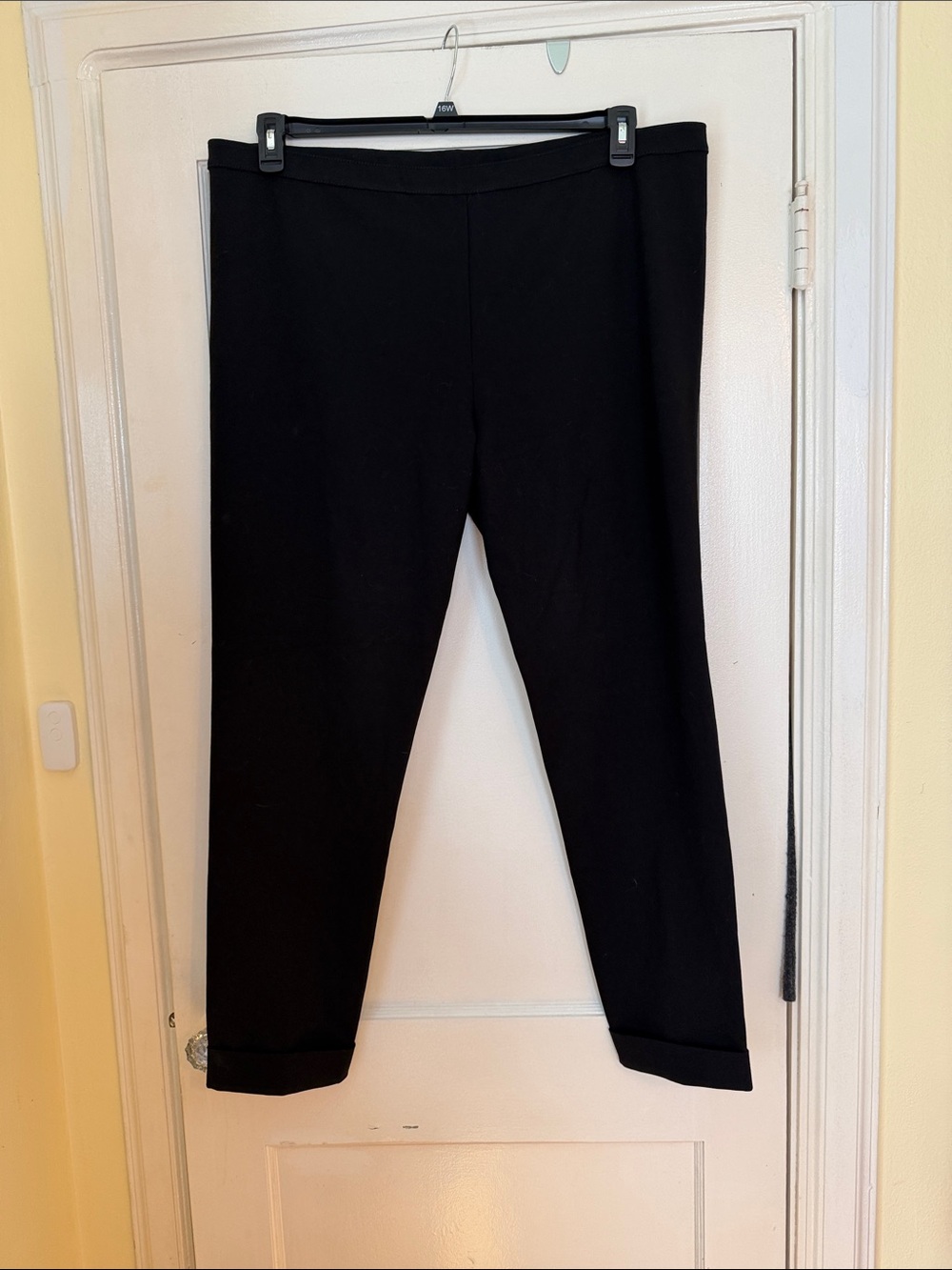 Marina Rinaldi Black Slim Pull-On Pants